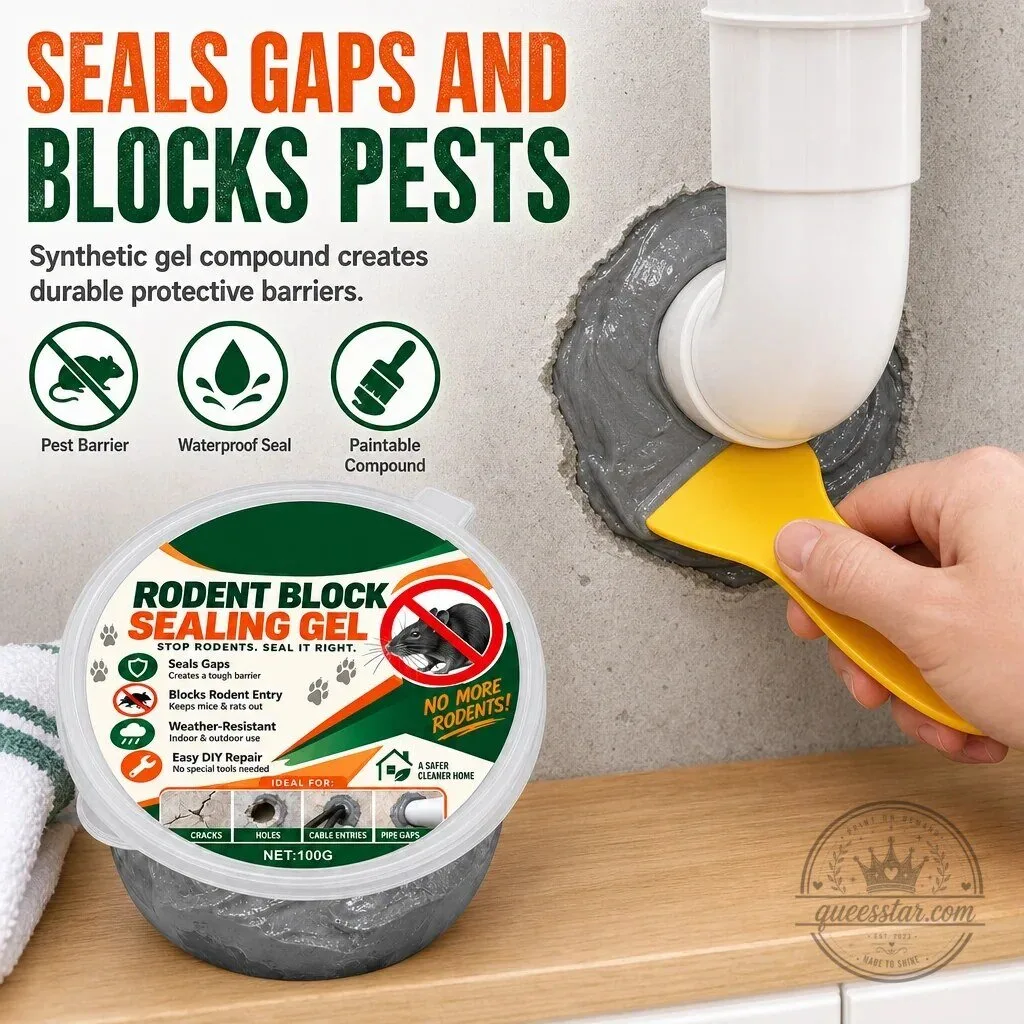 Rodent Block Sealing Gel for Wall Holes and Pipe Gaps Pest Barrier