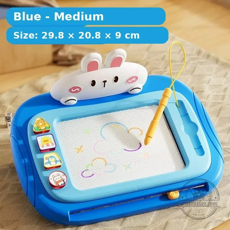 Kids Ergonomic Magnetic Drawing Board with Pen and Stamps 31 Kids Ergonomic Magnetic Drawing Board with Pen and Stamps