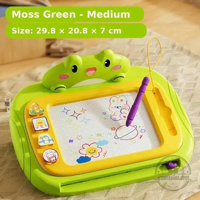 Kids Ergonomic Magnetic Drawing Board with Pen and Stamps 32 Kids Ergonomic Magnetic Drawing Board with Pen and Stamps