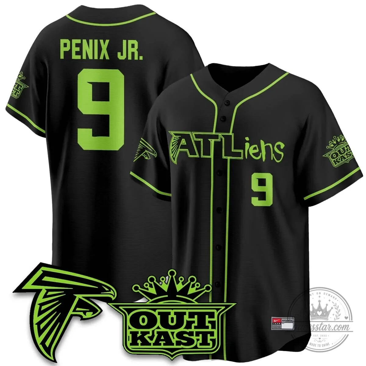 Atlanta Falcons Outkast ATLiens Baseball Jersey
