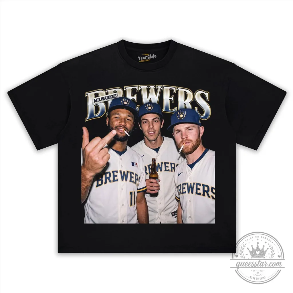 Milwaukee Brewers Baseball Team Fan Apparel T-Shirt Milwaukee Brewers Baseball Team Fan Apparel T-Shirt