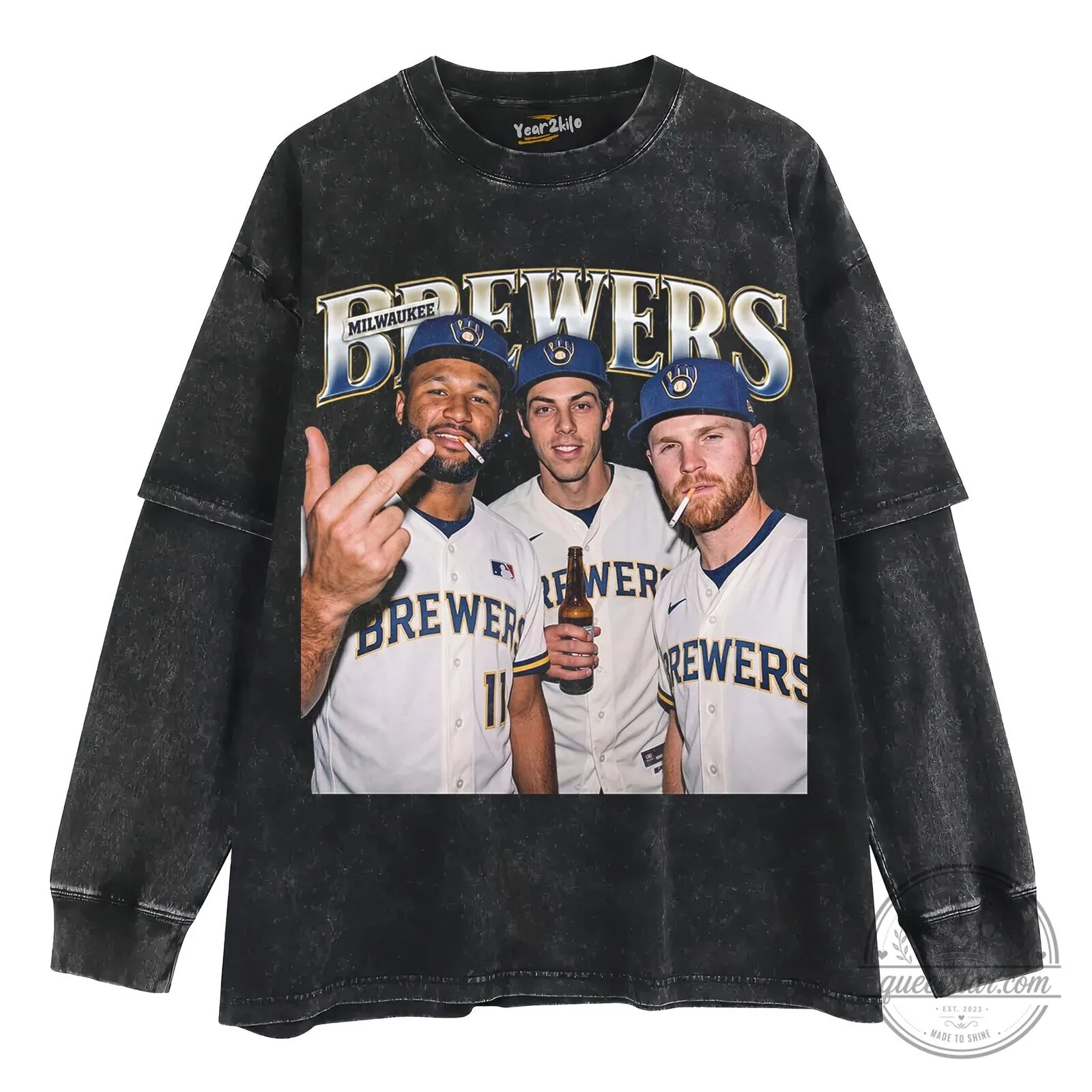 Milwaukee Brewers Baseball Team Fan Apparel T-Shirt 10 Milwaukee Brewers Baseball Team Fan Apparel T-Shirt