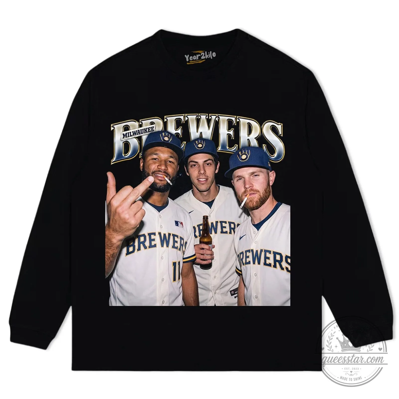 Milwaukee Brewers Baseball Team Fan Apparel T-Shirt 11 Milwaukee Brewers Baseball Team Fan Apparel T-Shirt