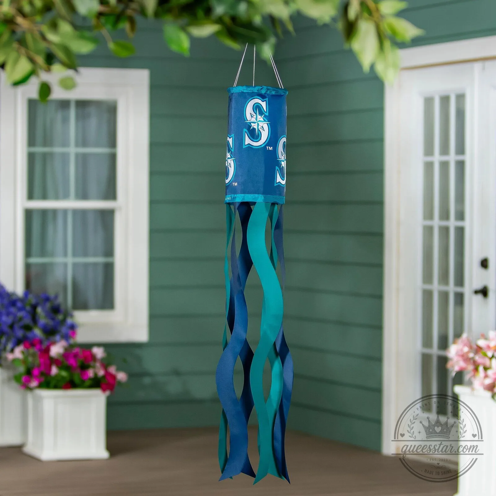 Seattle Mariners MLB Baseball Team Logo Outdoor Garden Windsock