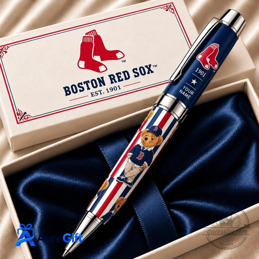 Boston Red Sox Baseball Team Personalized Ballpoint Pen Gift for Fans Boston Red Sox Baseball Team Personalized Ballpoint Pen Gift for Fans