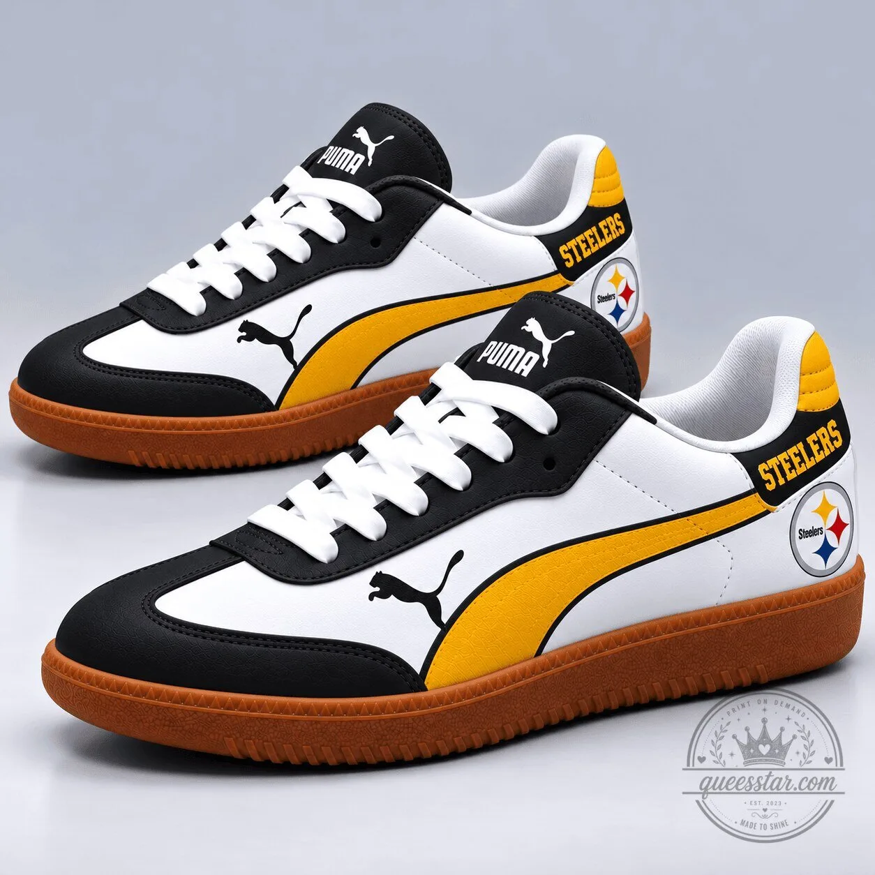Pittsburgh Steelers Football Team Logo Puma Sneakers