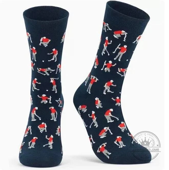 Frustrated Golfer Novelty Socks, Funny Golfing Men's Crew Socks, Golf Lover Gift 8 Frustrated Golfer Novelty Socks, Funny Golfing Men