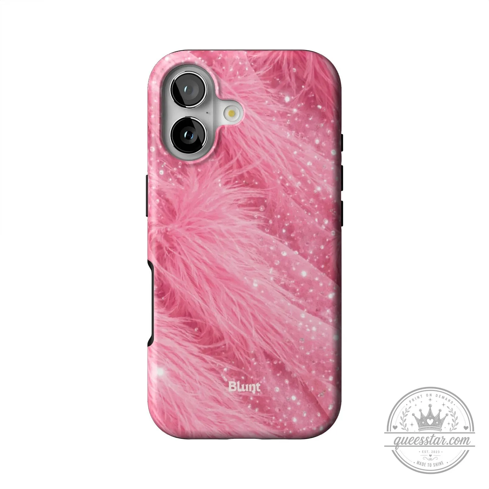 Pink Fluffy Glitter Glamour Fashion Phone Case for iPhone 15 Pro Max 1 Pink Fluffy Glitter Glamour Fashion Phone Case for iPhone 15 Pro Max