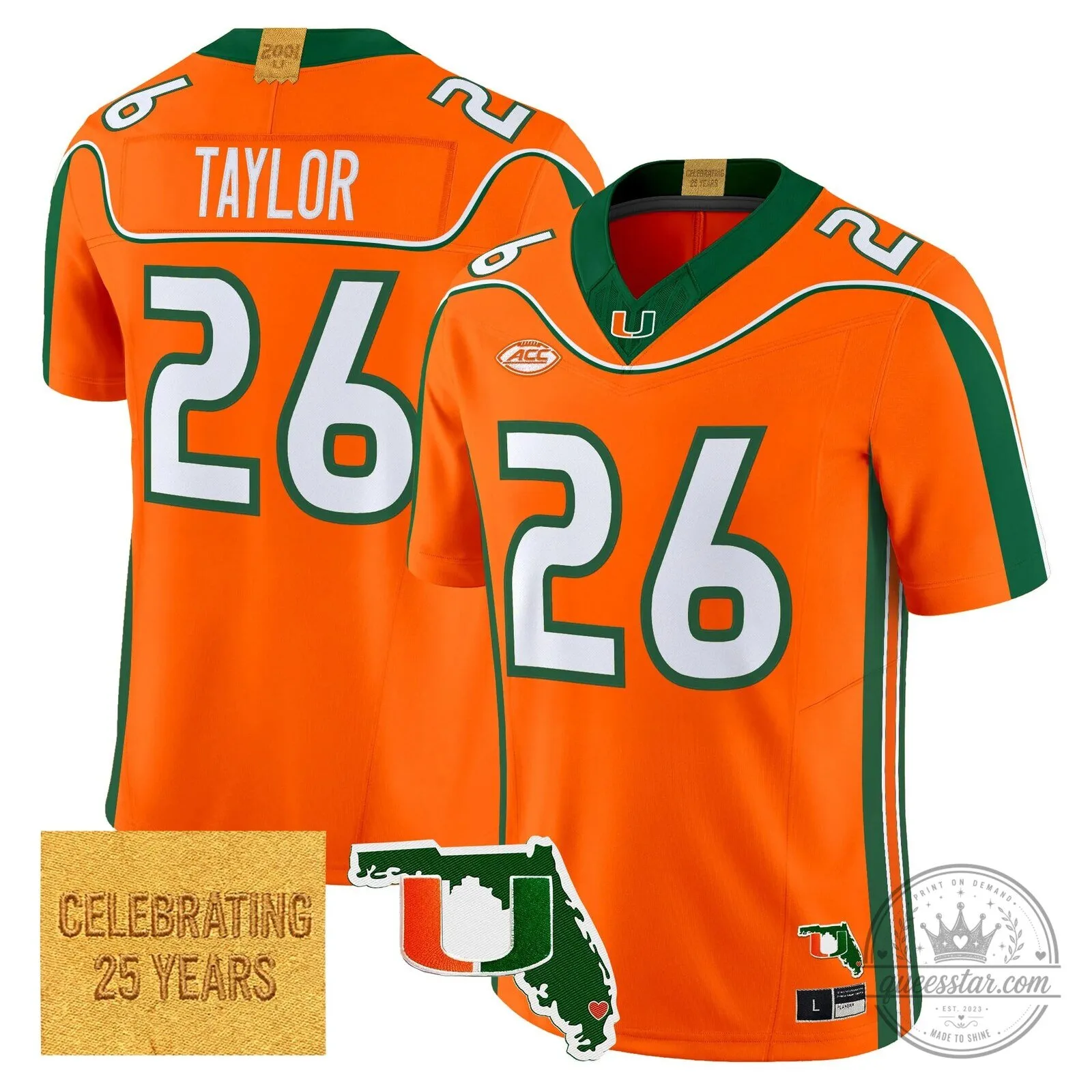 Miami Hurricanes 2001 Throwback Football Vapor Limited Jersey