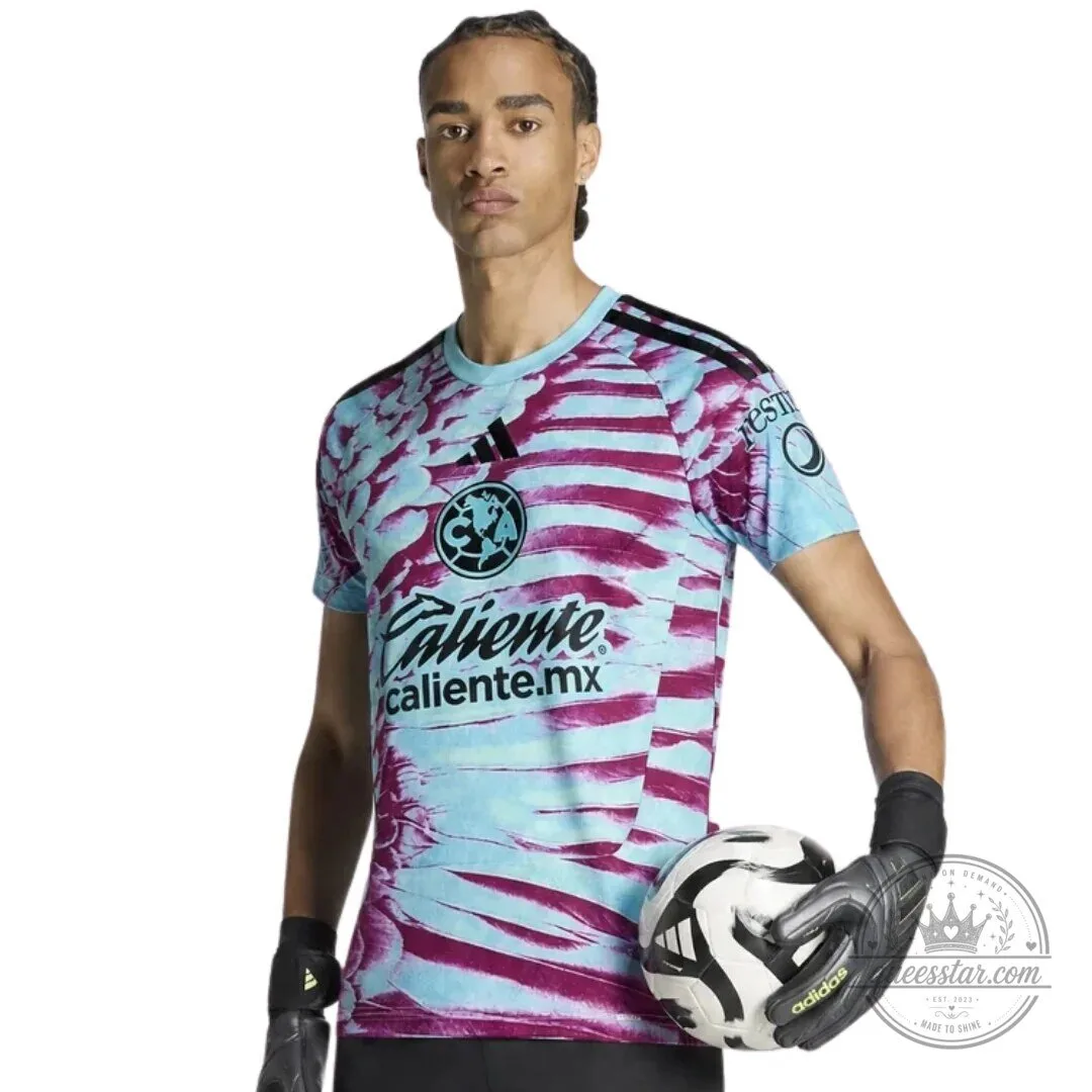 Club America 2026-2027 Goalkeeper Soccer Jersey with Adidas Logo 4 Club America 2026-2027 Goalkeeper Soccer Jersey with Adidas Logo