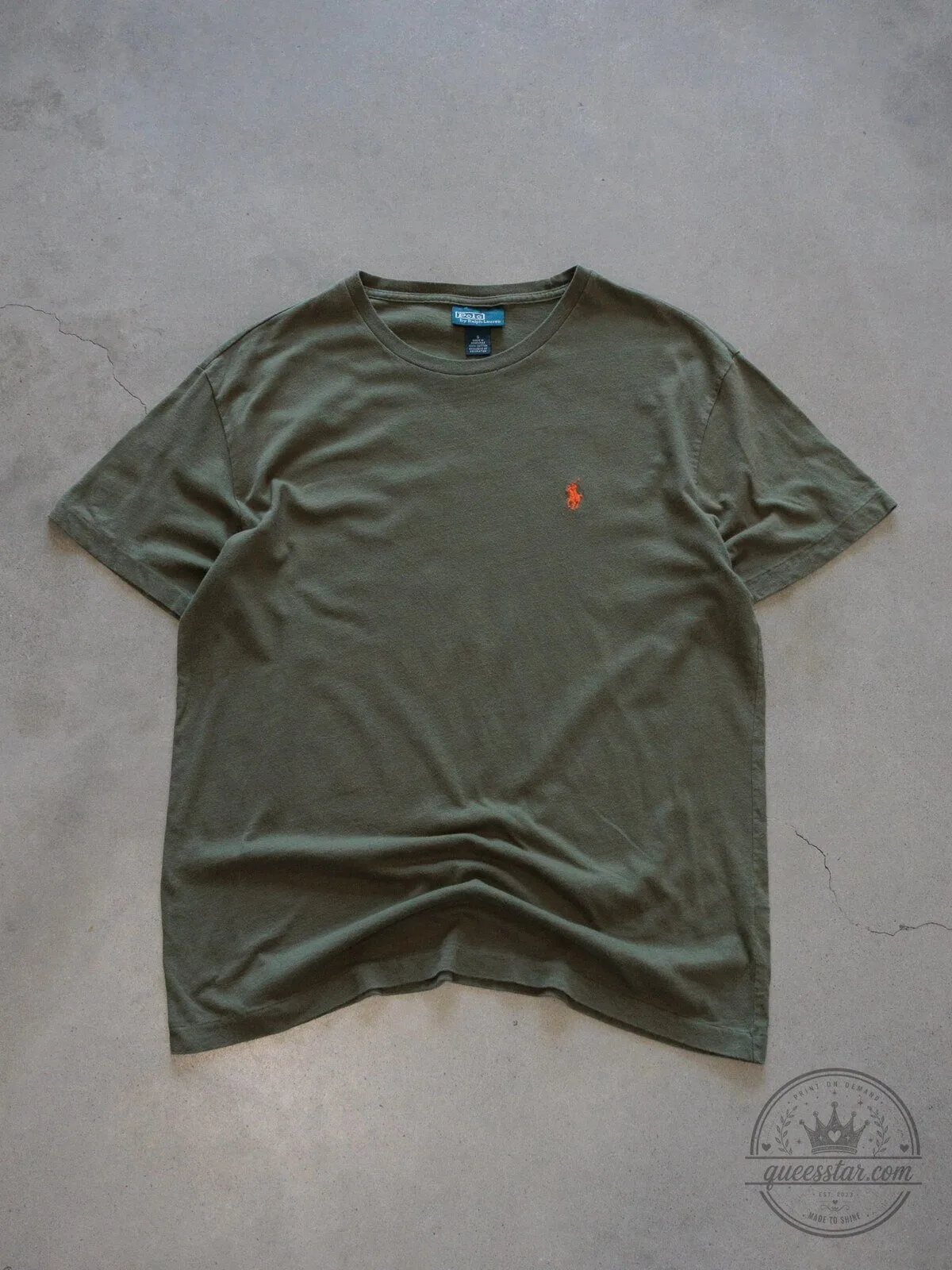 Vintage Green Polo Ralph Lauren Short Sleeve Crewneck T-Shirt