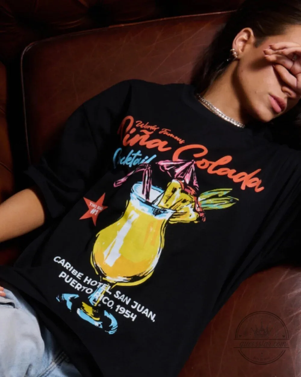 World Famous Pina Colada Cocktail Caribe Hotel San Juan Puerto Rico T-Shirt